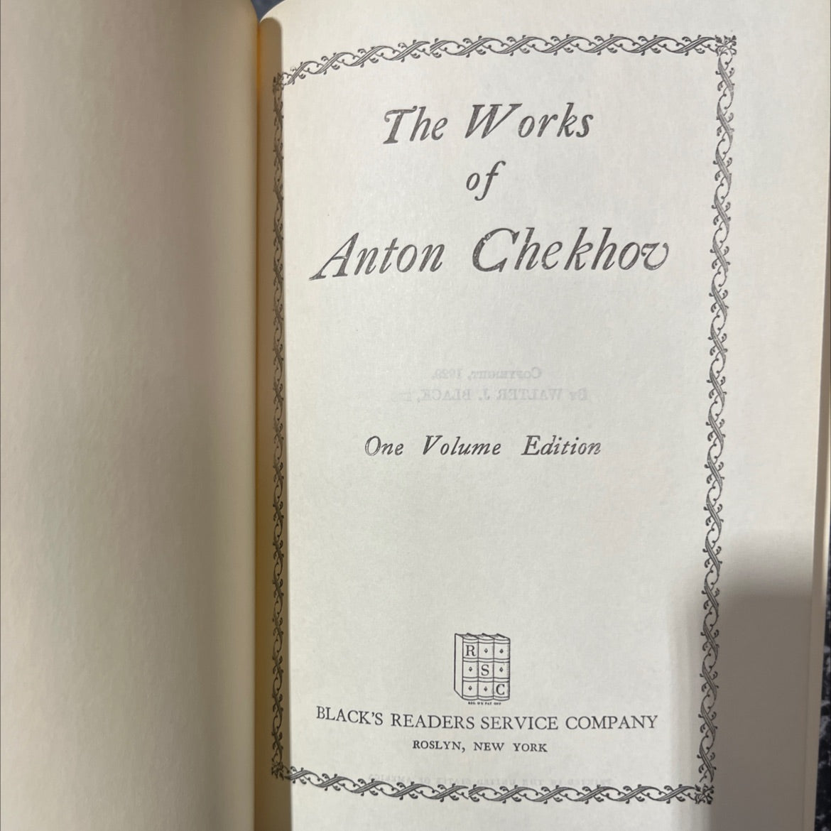 the works of anton chekhov book, by anton chekhov, 1929 Hardcover image 2