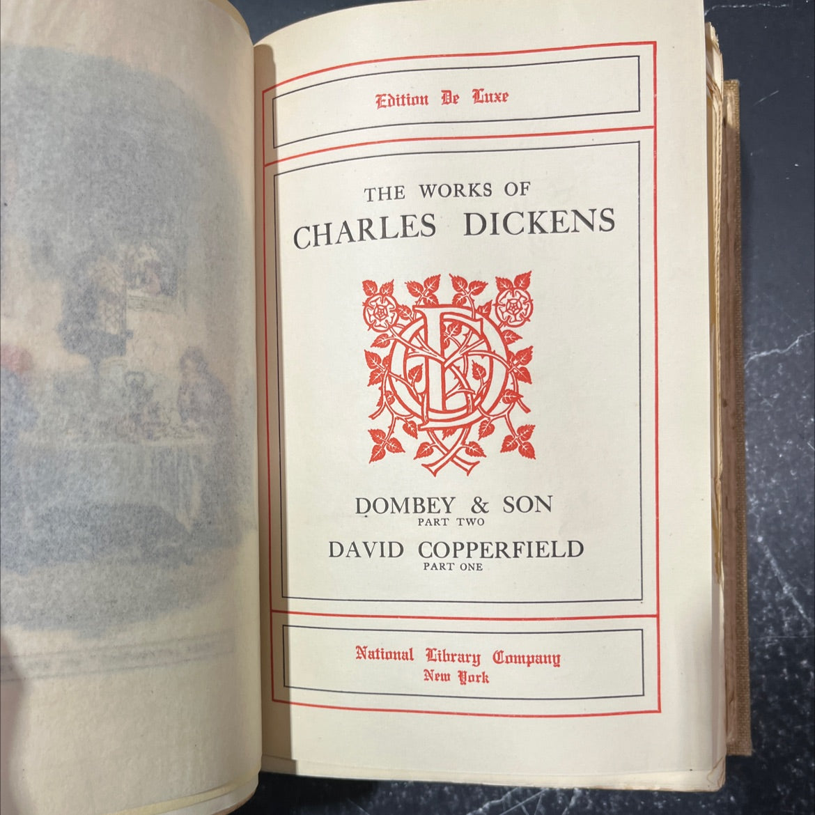 the works of charles dickens dombe & son part two david copperfield part one book, by charles dickens, 1970 Hardcover image 2