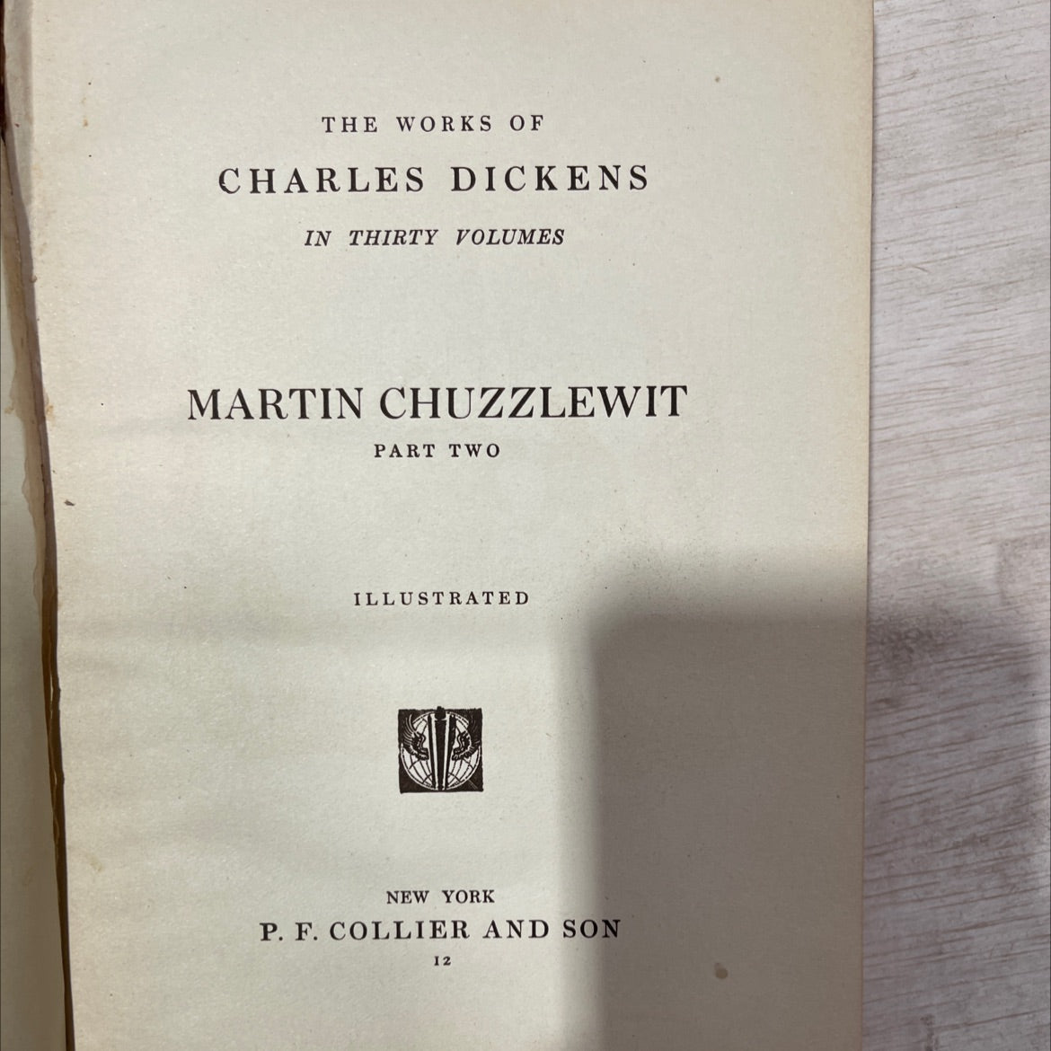 the works of charles dickens in thirty volumes martin chuzzlewit part two illustrated book, by Charles Dickens, 1970 image 3