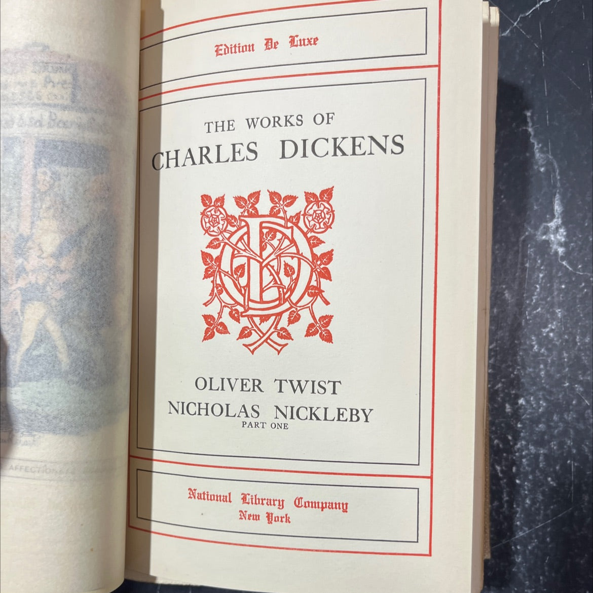 the works of charles dickens oliver twist nicholas nickleby part one book, by charles dickens, 1970 Hardcover image 2
