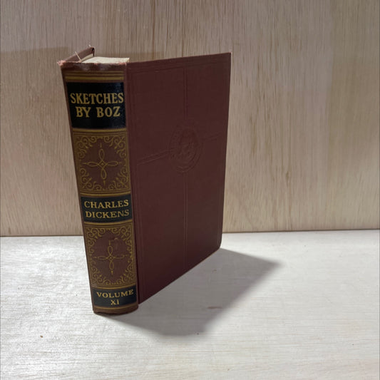 the works of charles dickens with illustrations sketches by boz book, by Charles Dickens, 1868 Hardcover, Antique image 1