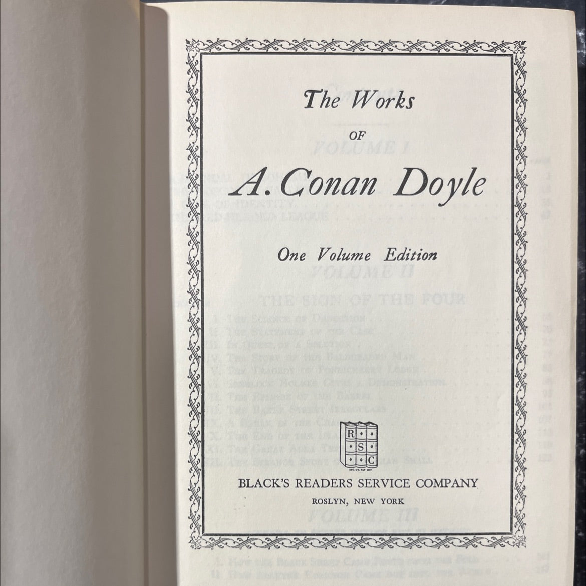 the works of fvolume a. conan doyle one volume edition book, by arthur conan doyle, 1970 Hardcover image 2