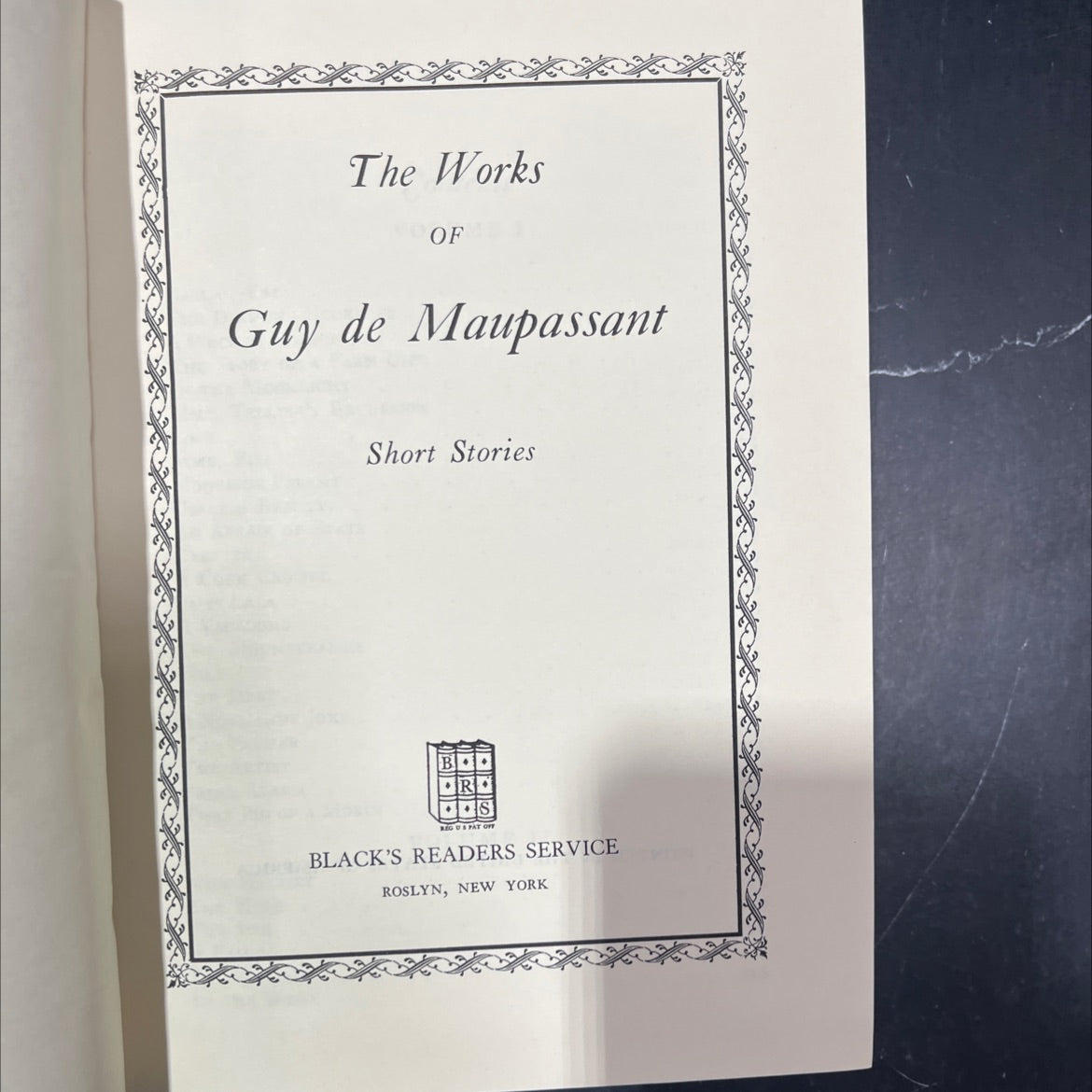 the works of guy de maupassant short stories book, by Guy de Maupassant, 1970 Hardcover image 2