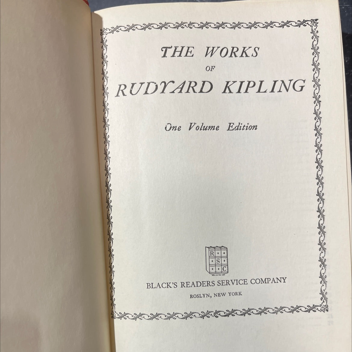 the works of rudyard kipling one volume edition book, by rudyard kipling, 1970 Hardcover image 2