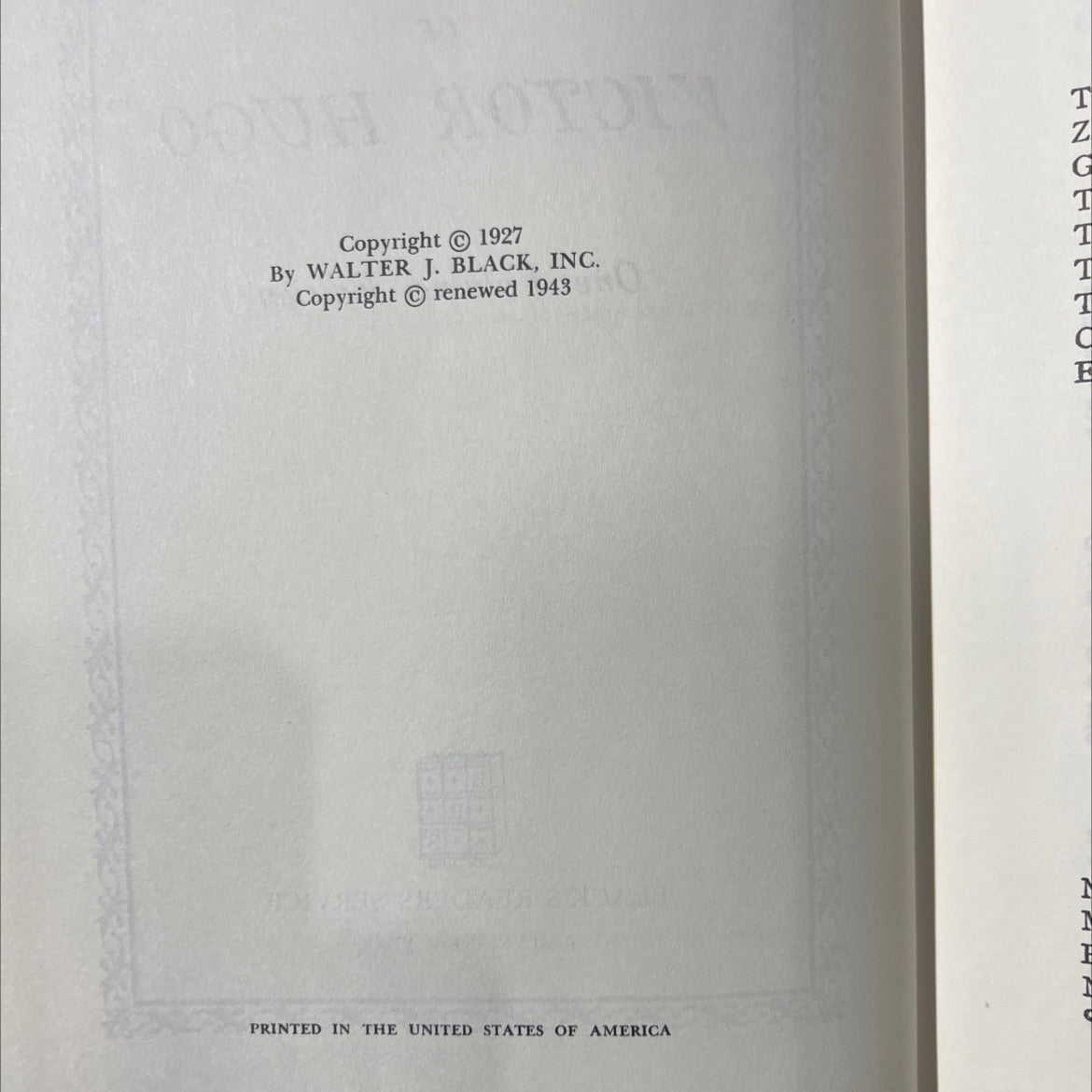 the works of victor hugo one volume edition book, by victor hugo, 1943 Hardcover image 3