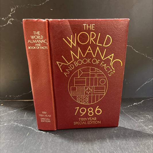the world almanac and book of facts 1986 book, by unknown, 1986 Leather image 1