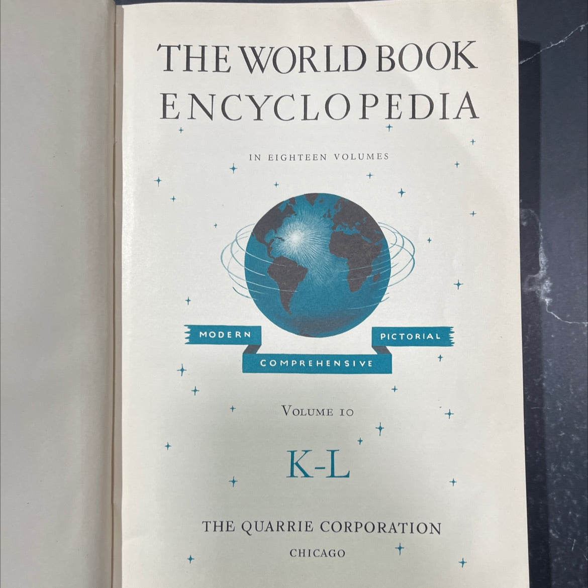 the world book encyclopedia in eighteen volumes + modern comprehensive volume io k-l pictorial book, by the quarrie image 2