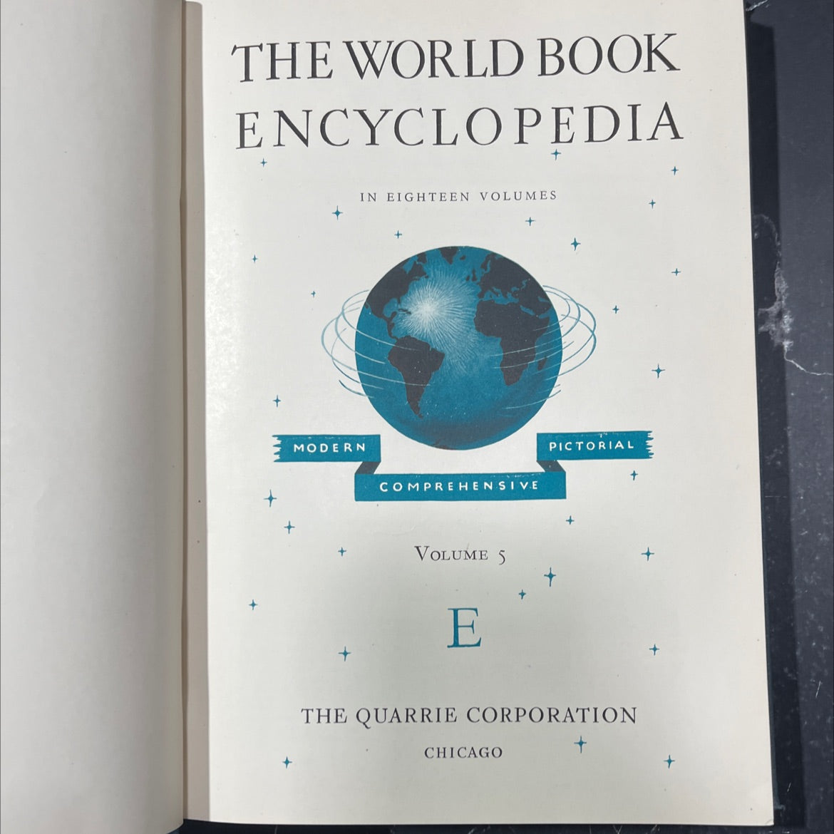 the world book encyclopedia book, by the quarrie corporation, 1938 Hardcover image 2