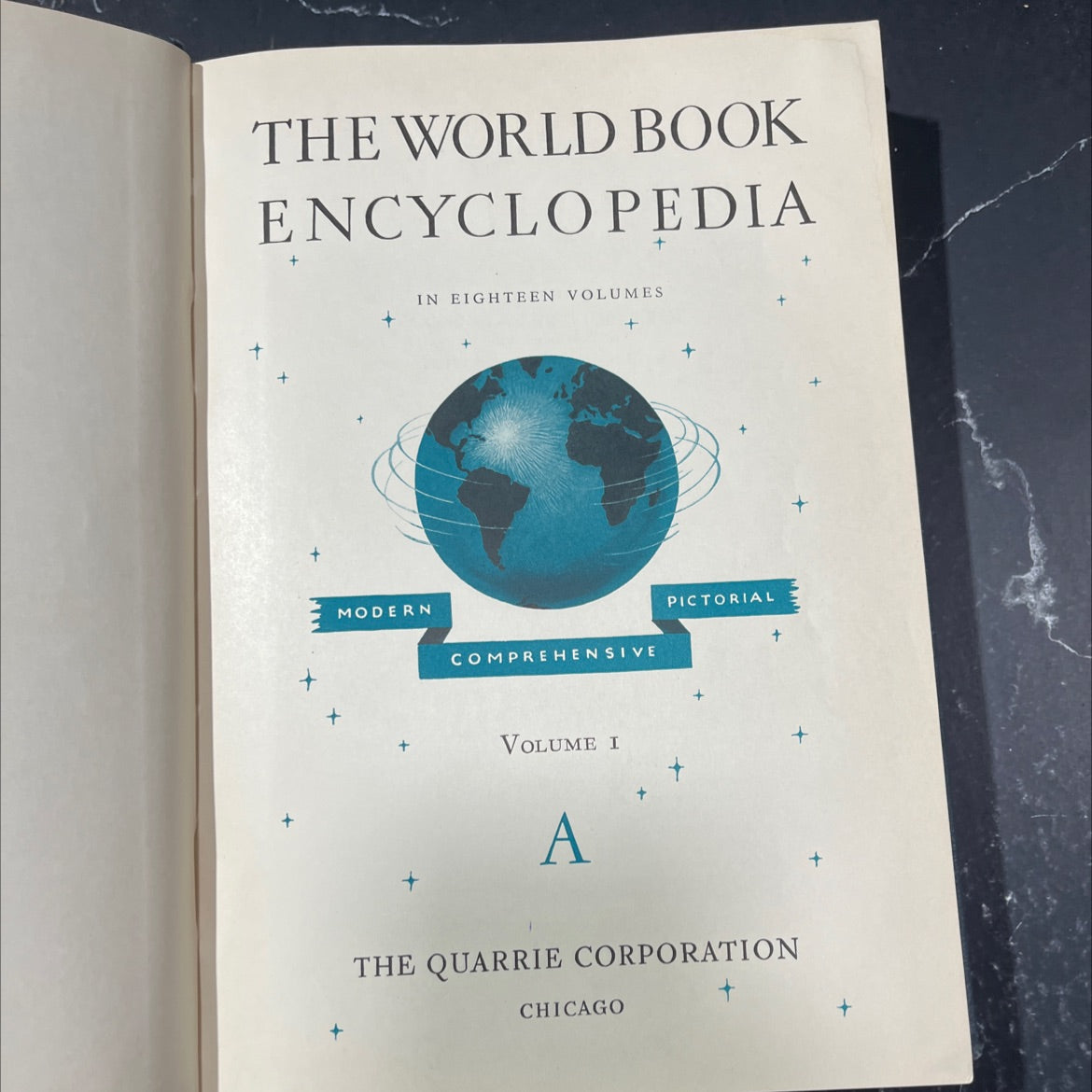 the world book encyclopedia book, by the quarrie corporation, 1938 Hardcover image 2