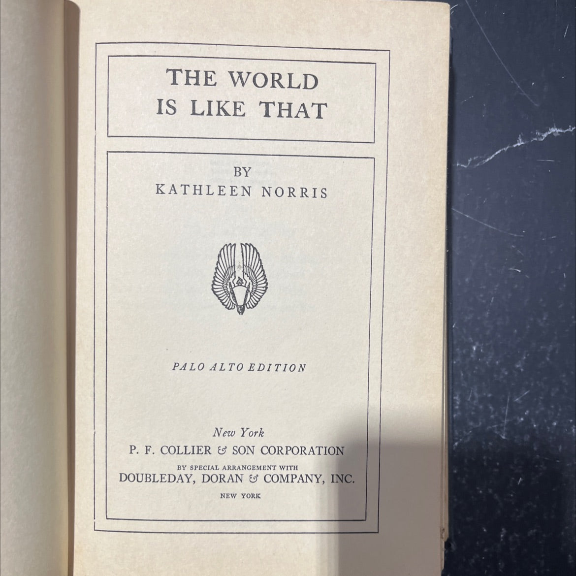 the world is like that book, by kathleen norris, 1940 Hardcover image 2