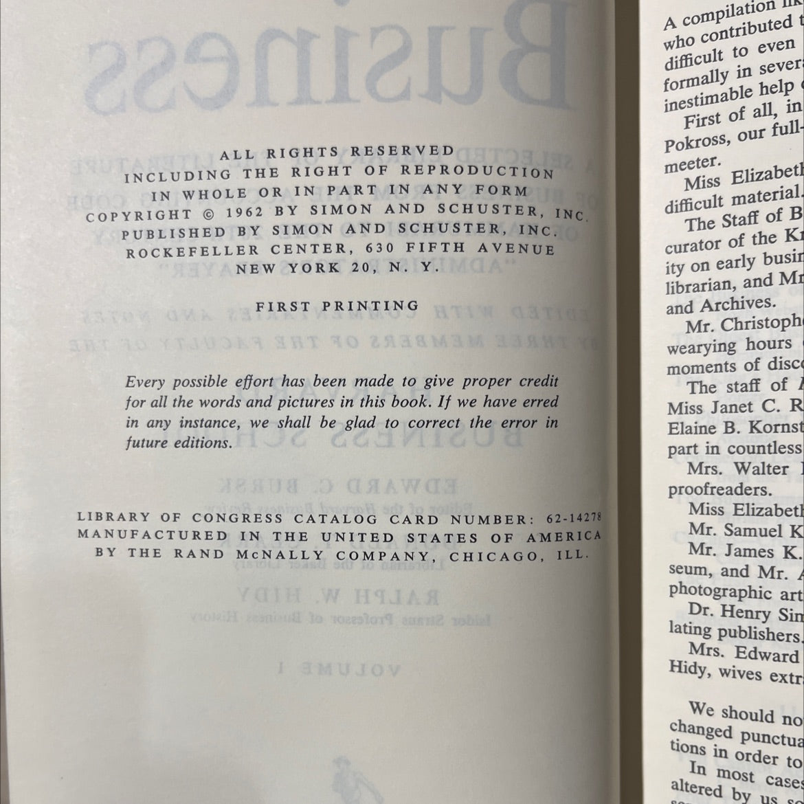 the world of business book, by Edward C. Bursk, Donald T. Clark, Ralph W. Hidy, 1962 Hardcover image 3