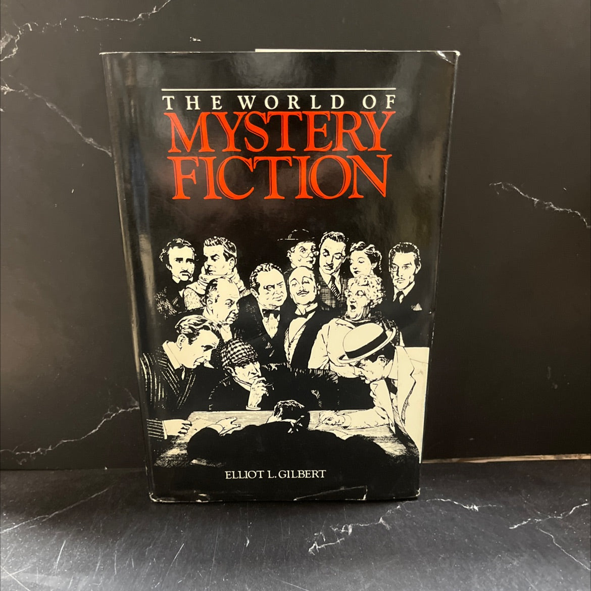 the world of mystery fiction book, by elliot l. gilbert, 1990 Hardcover image 1