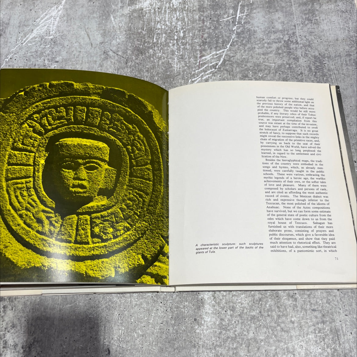 the world of the aztecs book, by william h. prescott, 1970 Hardcover image 4