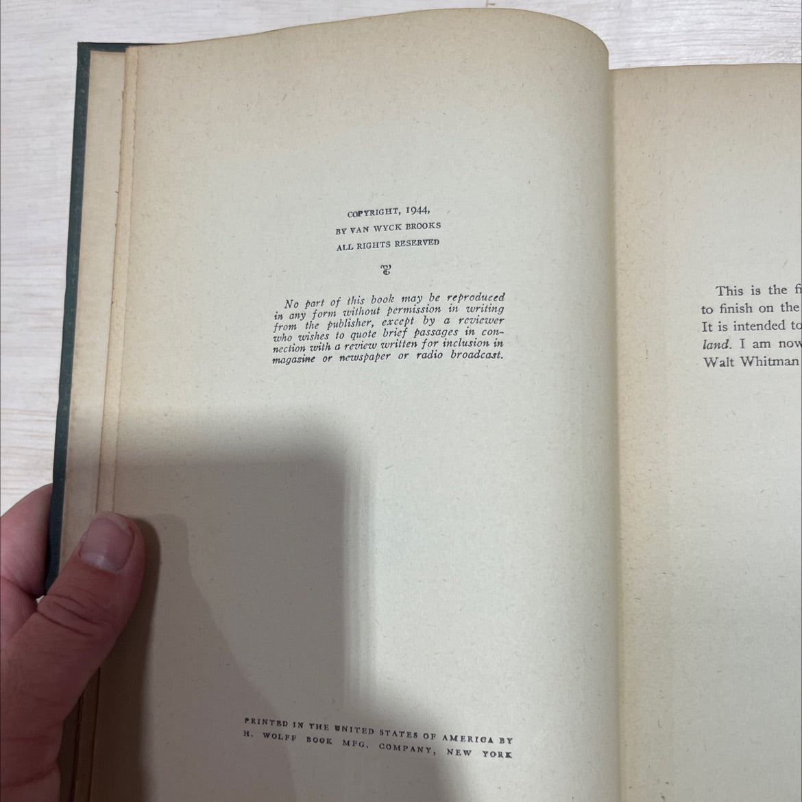 the world of washington irving book, by van wyck brooks, 1944 Hardcover image 3