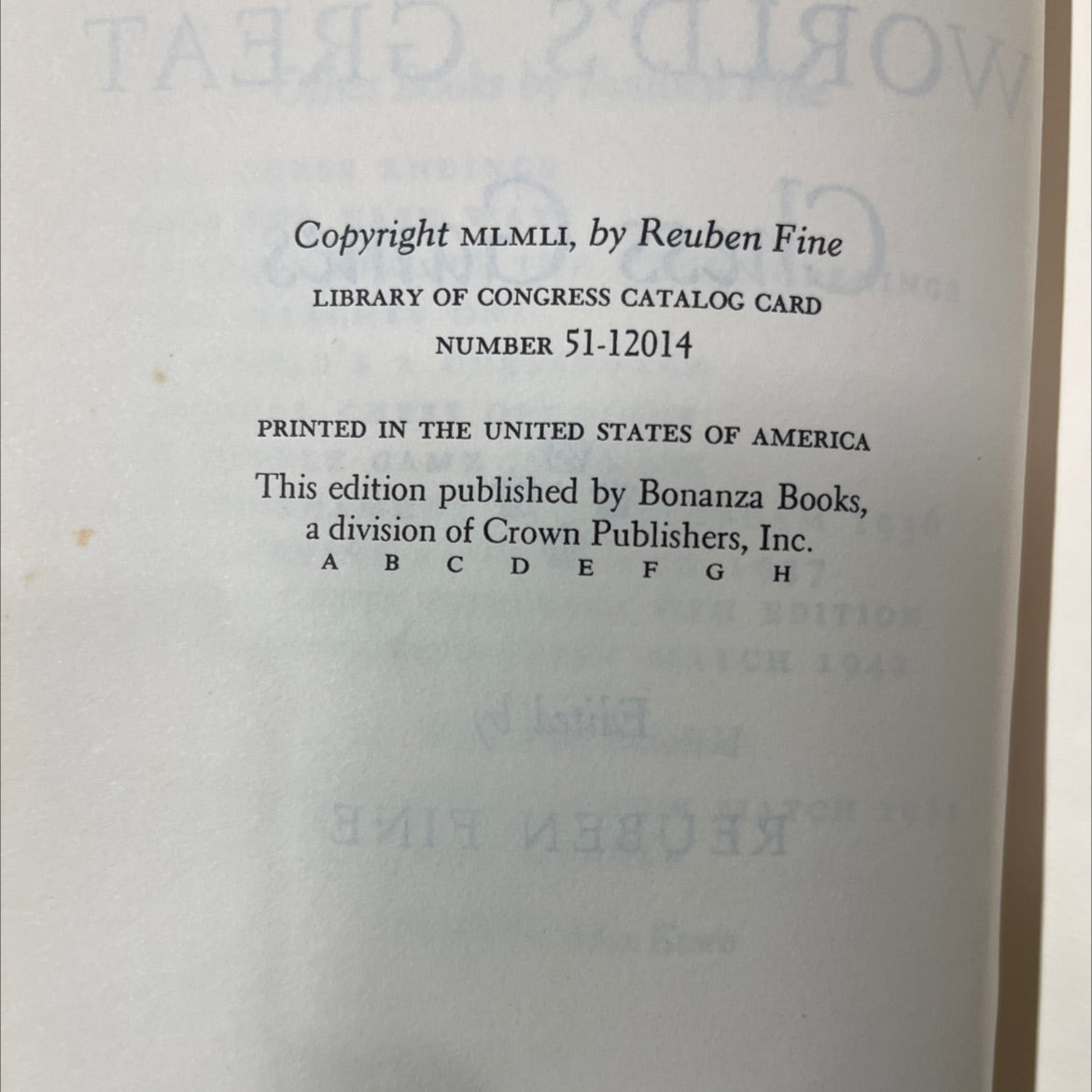 the world's great chess games book, by reuben fine, 1942 Hardcover image 3