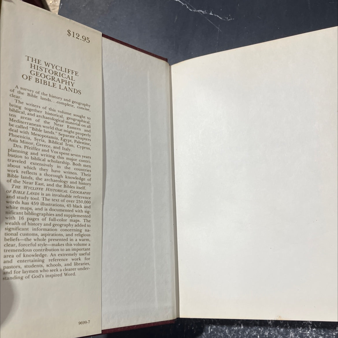 the wycliffe historical geography of bible lands book, by les f. pfeiffer, howard f. vos, 1979 Hardcover image 4