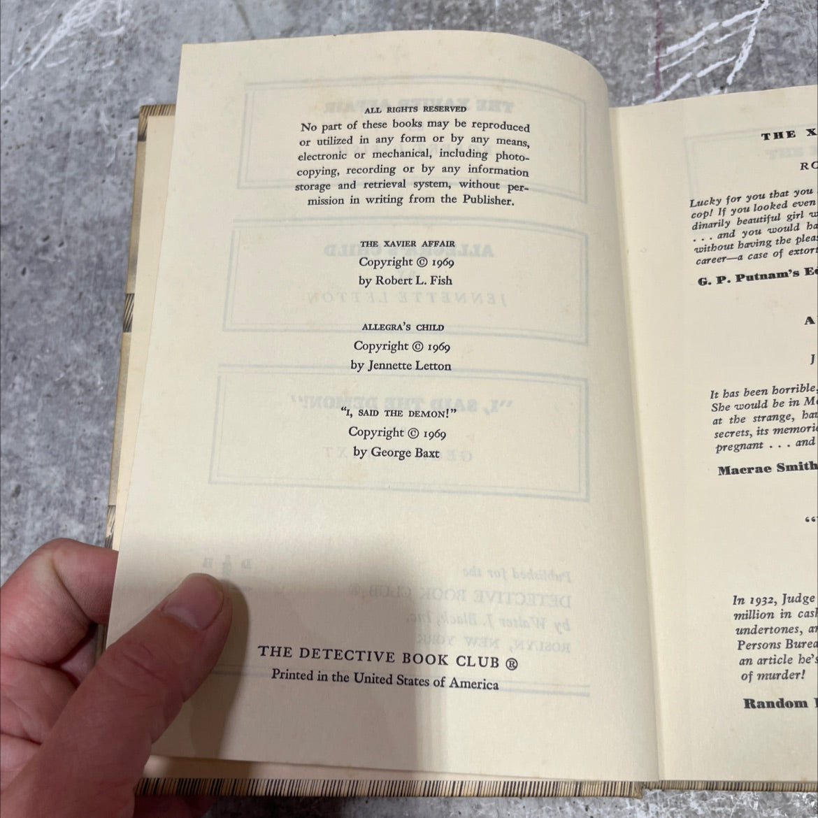 the xavier affair book, by robert l. fish, 1969 Hardcover image 3