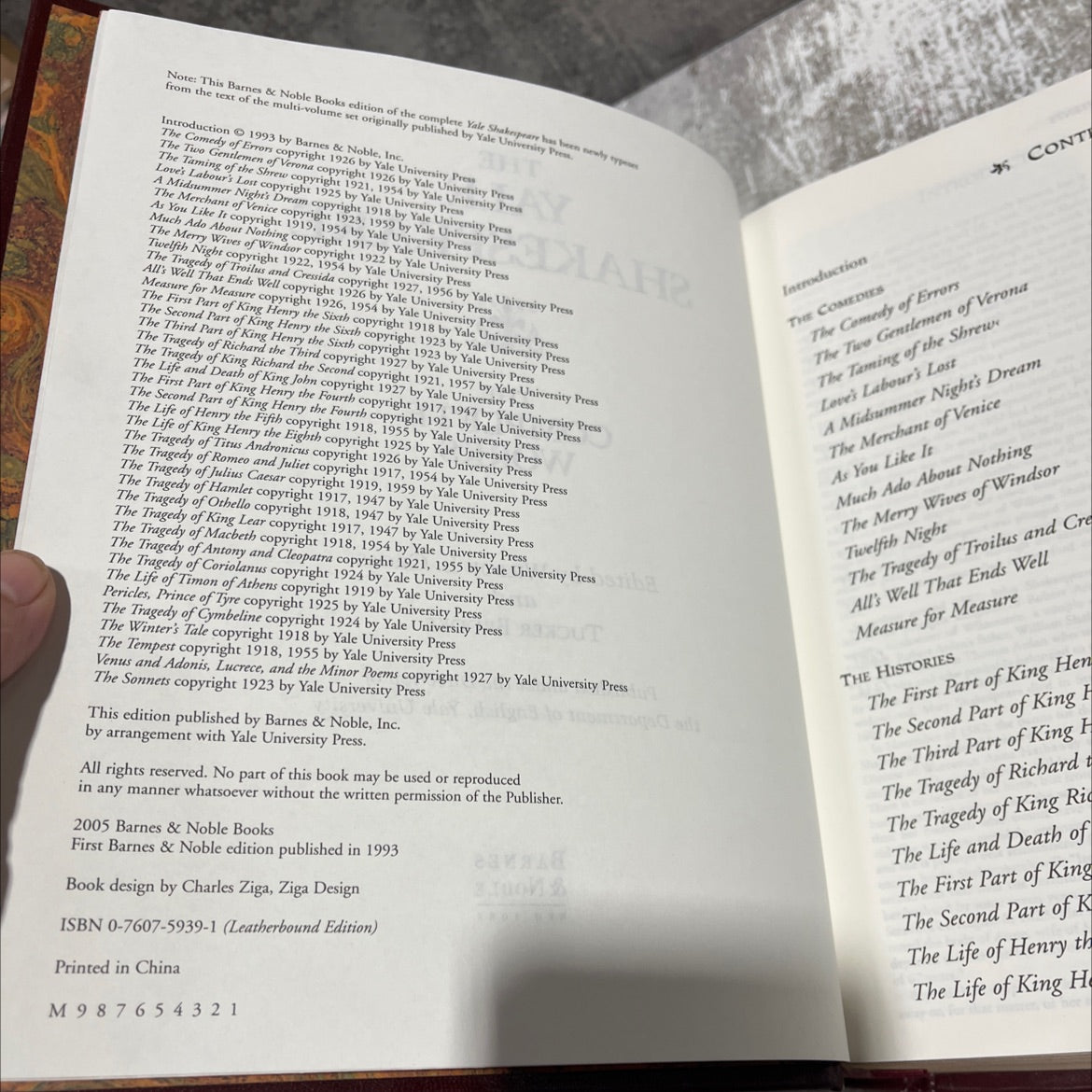 the yale shakespeare the complete works book, by wilbur l. cross, tucker brooke, 1993 Leather image 3