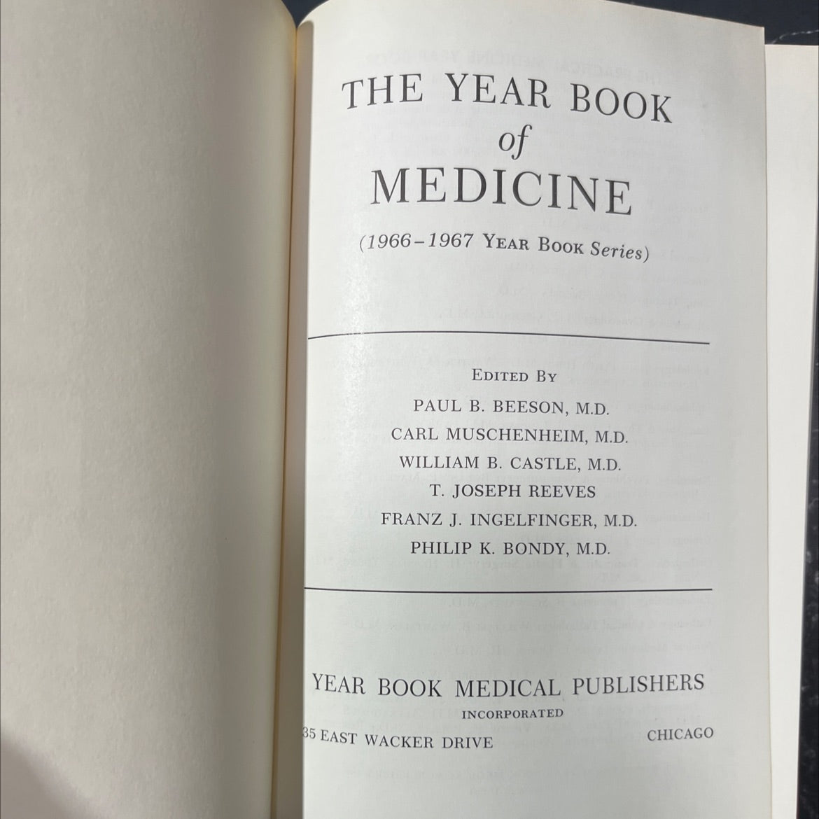 the year book of medicine book, by paul b. beeson, m.d. et al., 1967 Hardcover image 2