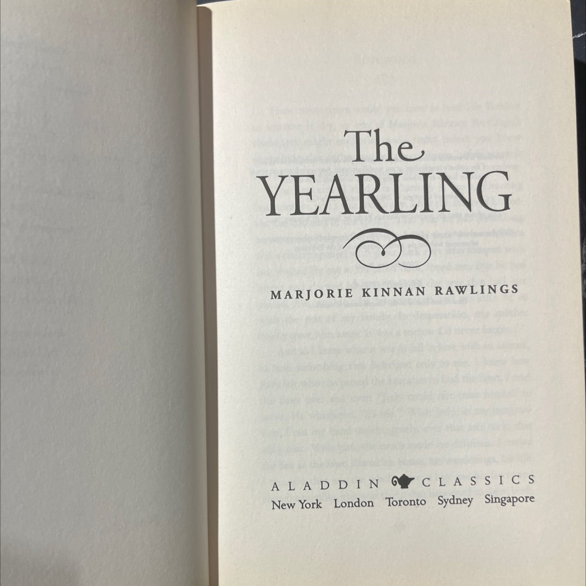 the yearling book, by marjorie kinnan rawlings, 2011 Hardcover image 2