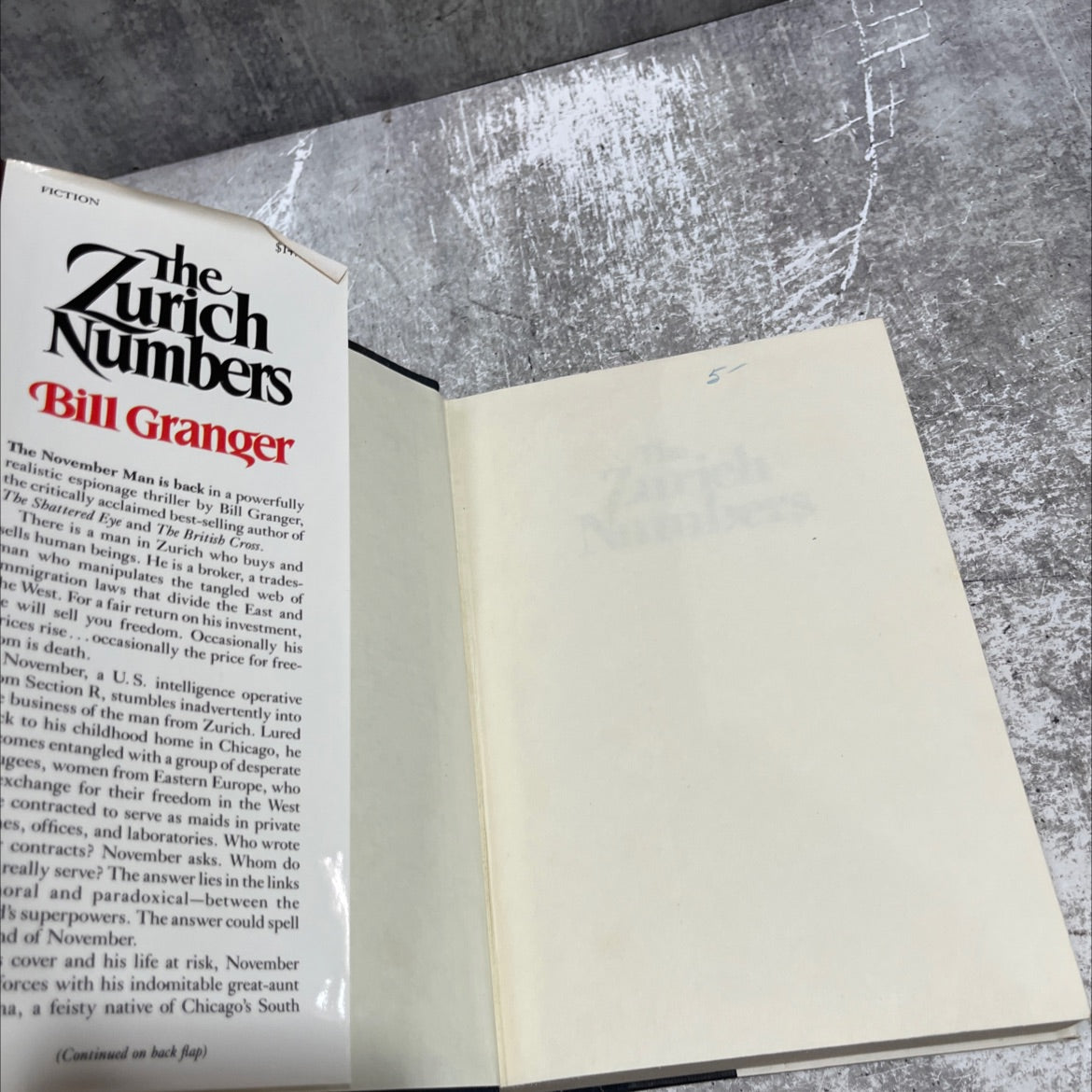 the zurich numbers book, by bill granger, 1984 Hardcover image 4