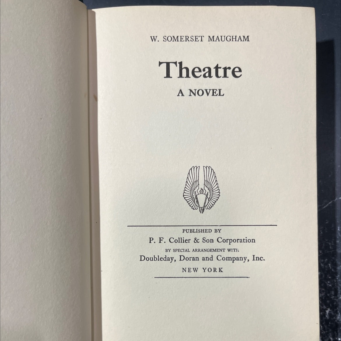 theatre book, by w. somerset maugham, 1937 Hardcover image 2