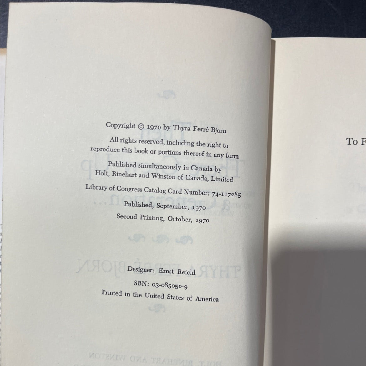 then there grew up a generation book, by thyra ferré bjorn, 1970 Hardcover image 3