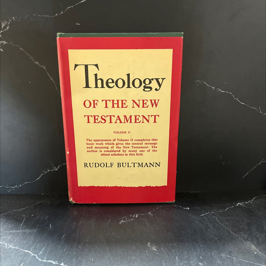 theology of the new testament book, by rudolf bultmann, 1955 Hardcover image 1