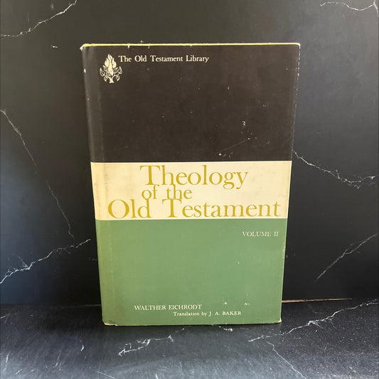 theology of the old testament god and the world volume two book, by walther eichrodt, 1967 Hardcover image 1