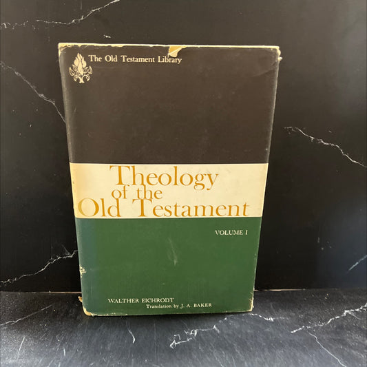 theology of the old testament volume one book, by walther eichrodt, 1961 Hardcover image 1