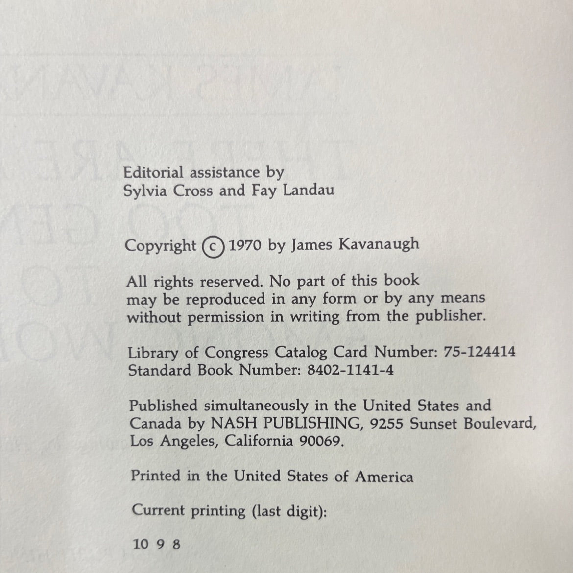 there are men too gentle to live among wolves book, by james kavanaugh, 1970 Hardcover image 3