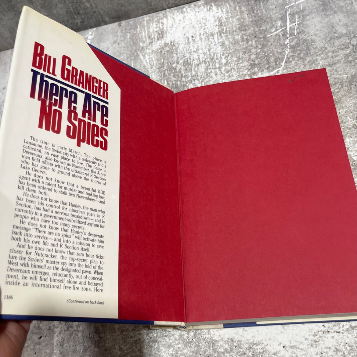 there are no spies book, by bill granger, 1986 Hardcover image 4