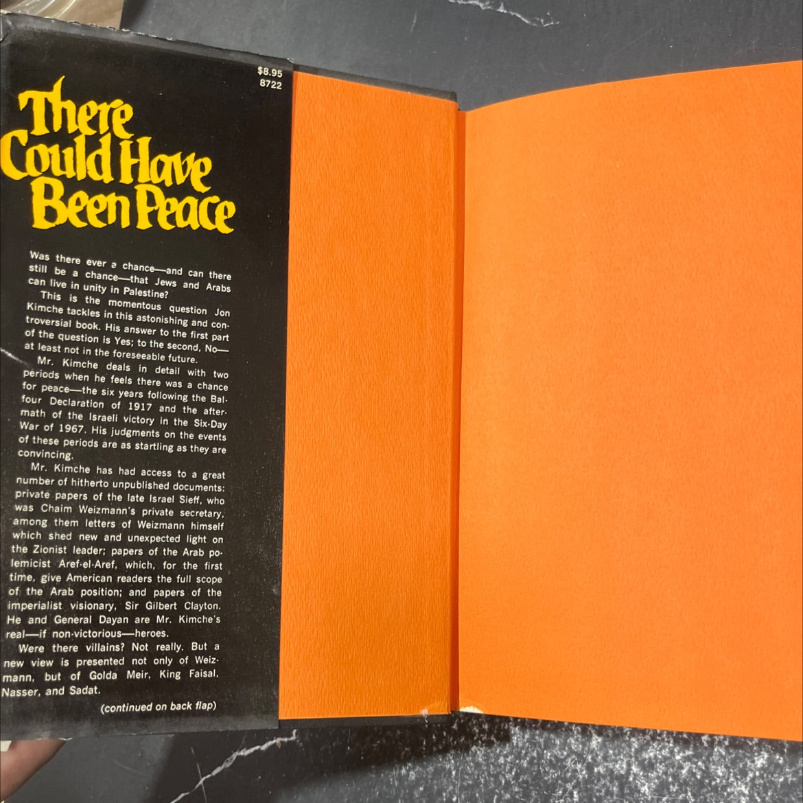 there could have been peace book, by jon kimche, 1973 Hardcover image 4