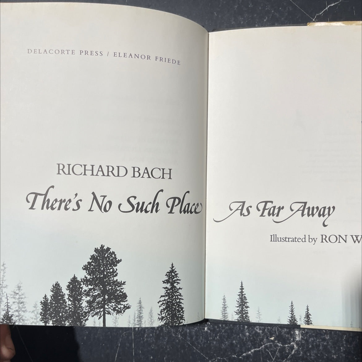 there's no such place as far away book, by Richard Bach, 1979 Hardcover image 2