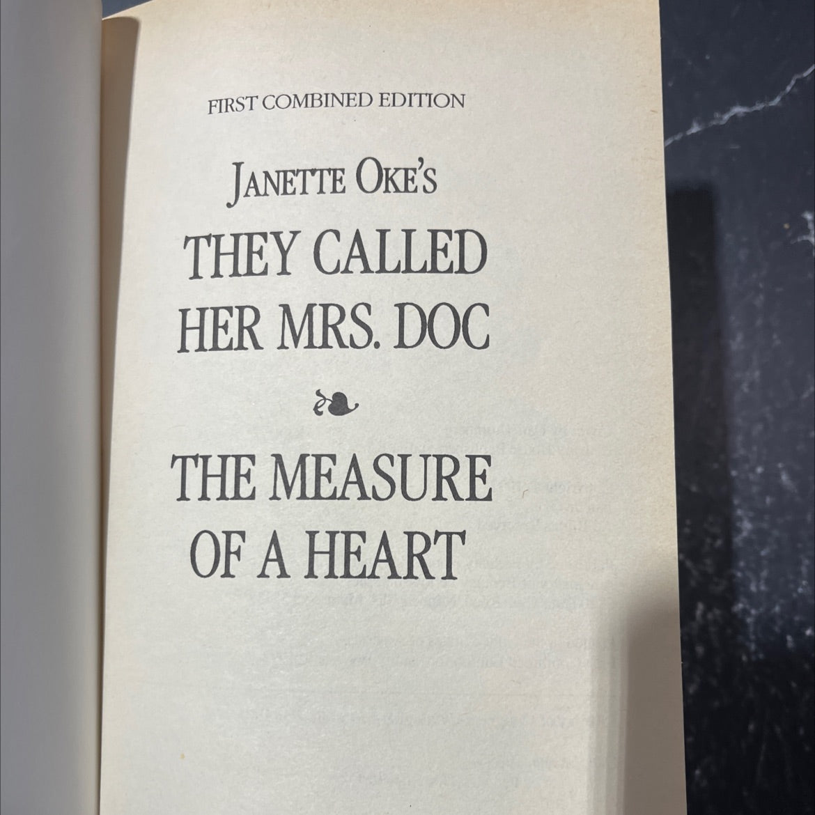 they called her mrs. doc book, by janette oke, 1992 Hardcover image 2