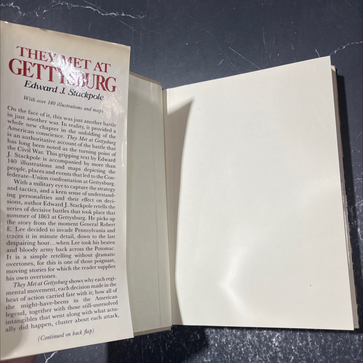they met at gettysburg book, by edward j. stackpole, 1984 Hardcover image 4