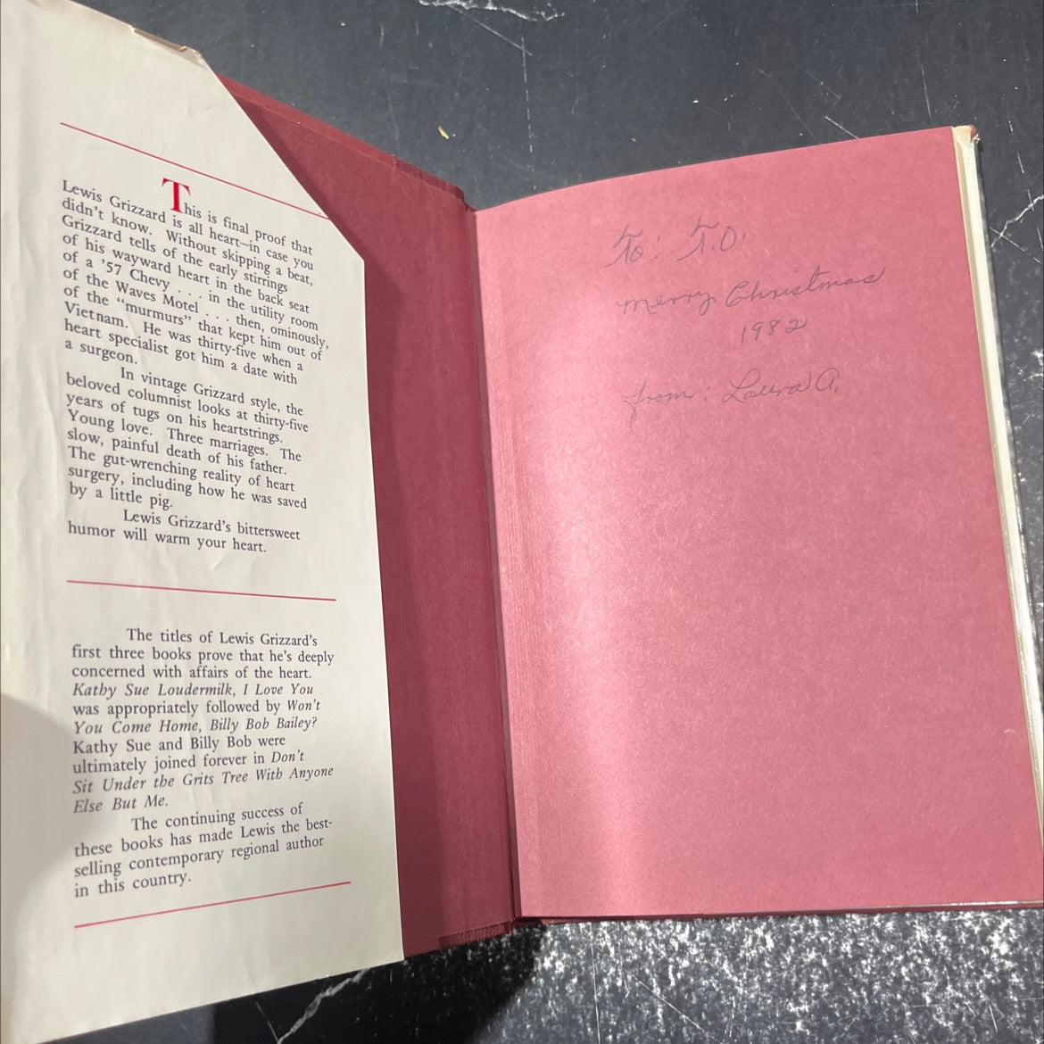 they tore out my heart and stomped that sucker flat book, by Lewis Grizzard, 1982 Hardcover image 4