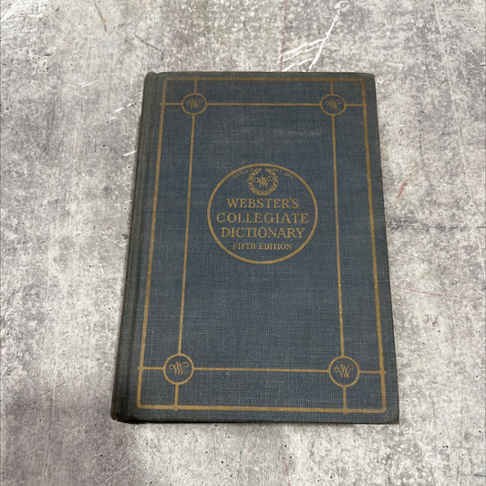 thin paper webster's collegiate dictionary fifth edition book, by g. & c. merriam co., 1947 Hardcover image 1