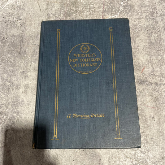 thin paper webster's new collegiate dictionary book, by g. & c. merriam co., 1953 Hardcover image 1