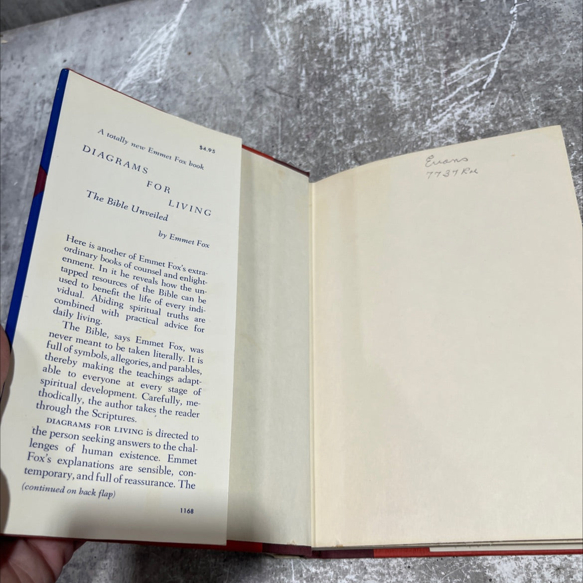 thinking r ox diagrams for living the bible unveiled book, by emmet fox, 1968 Hardcover image 4