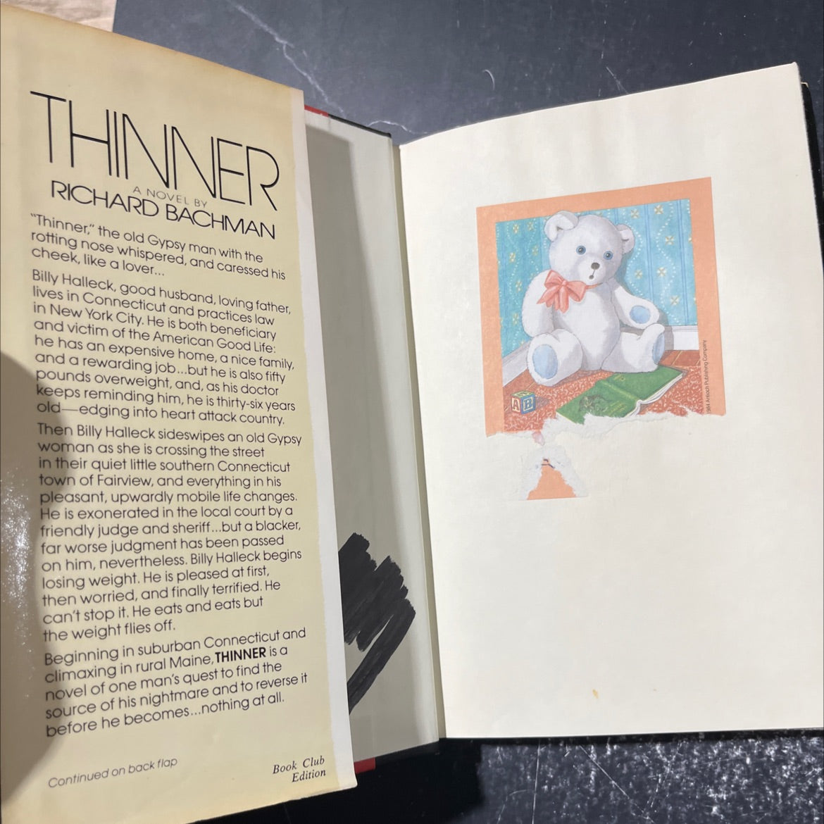 thinner book, by richard bachman, 1984 Hardcover image 4