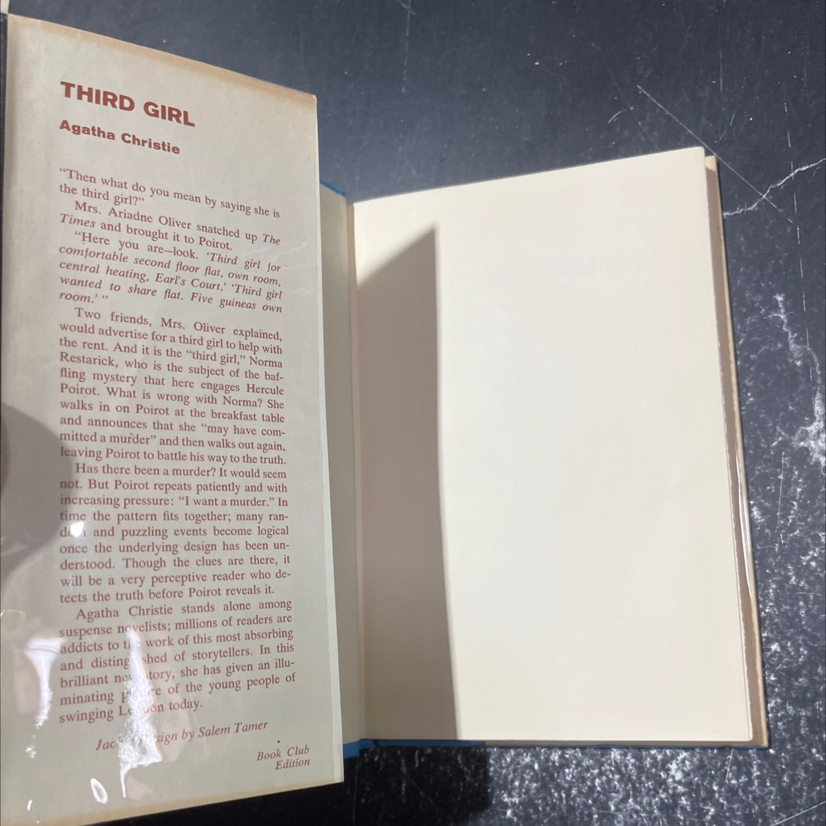 third girl book, by agatha christie, 1966 Hardcover image 4