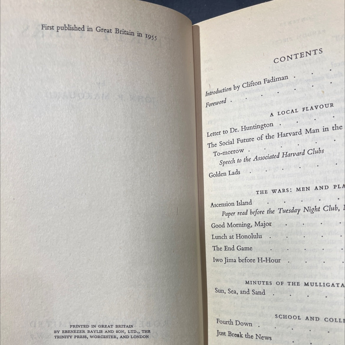 thirty years book, by john p. marquand, 1955 Hardcover image 3