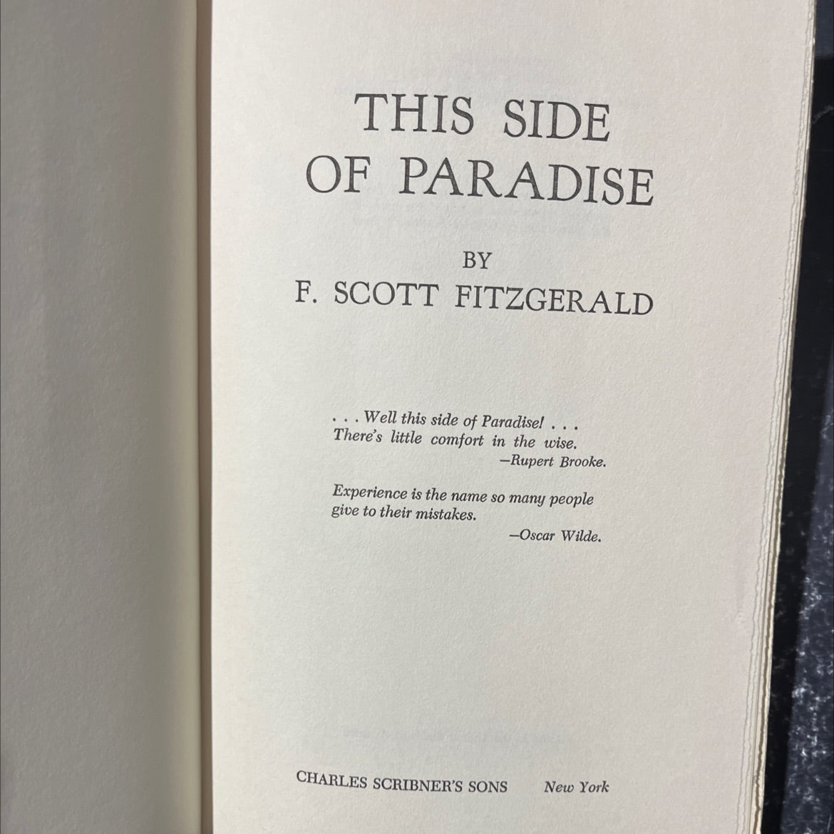 this side of paradise book, by f. scott fitzgerald, 1948 Hardcover image 2