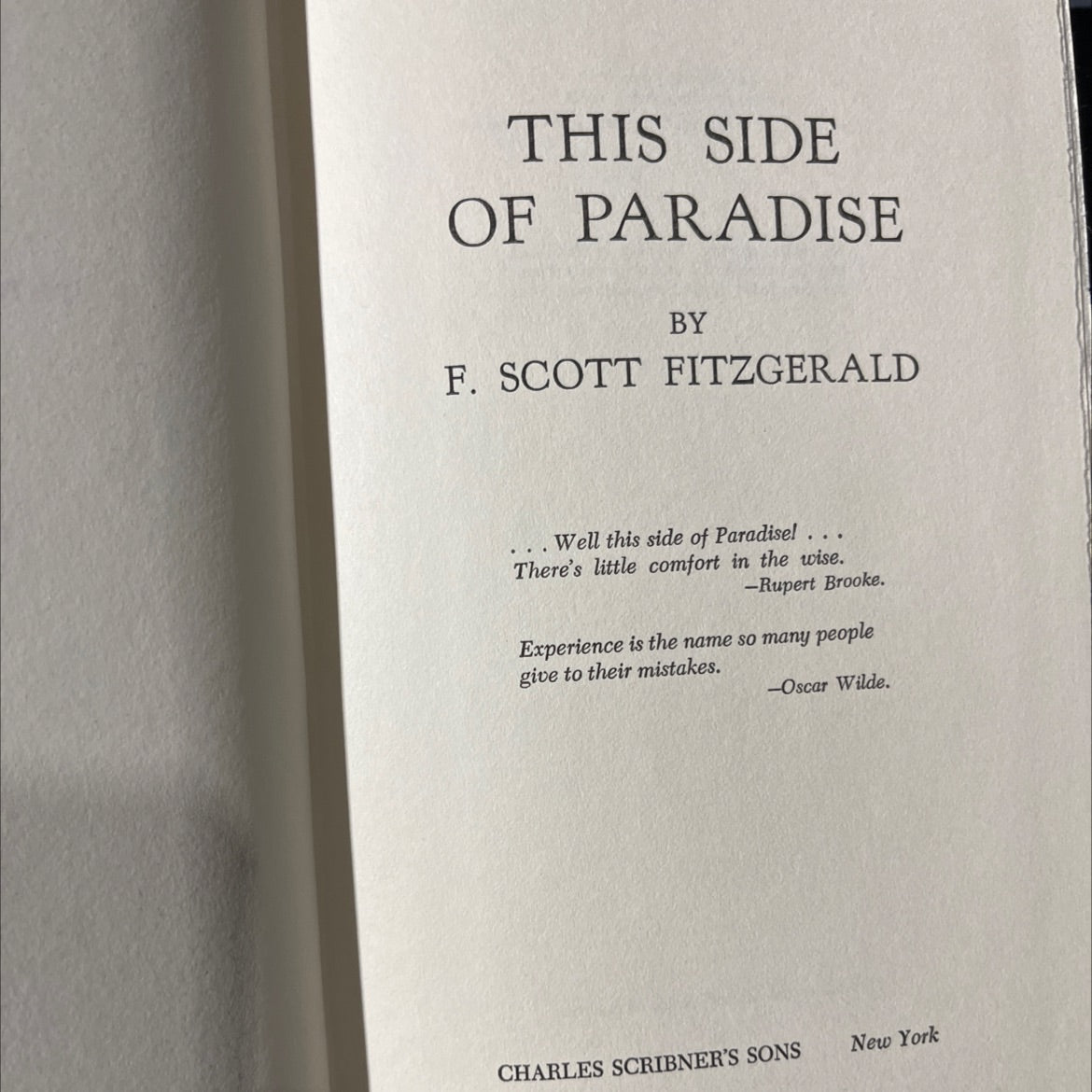 this side of paradise book, by f. scott fitzgerald, 1948 Hardcover image 2