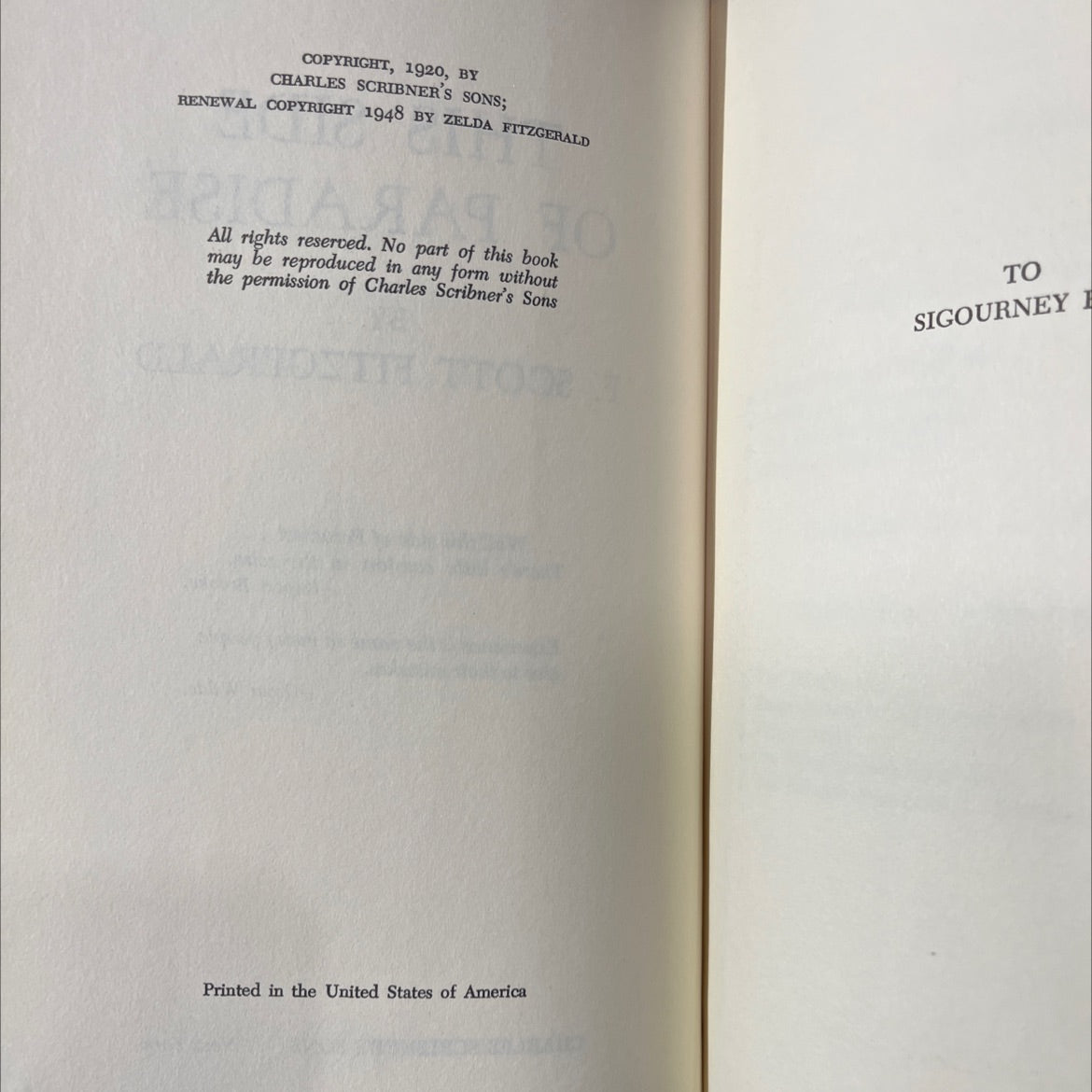 this side of paradise book, by f. scott fitzgerald, 1948 Hardcover image 3