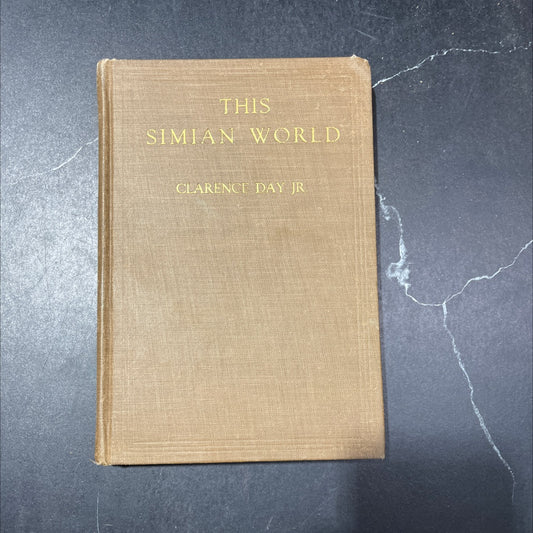 this simian world book, by clarence day, jr., 1924 Hardcover image 1