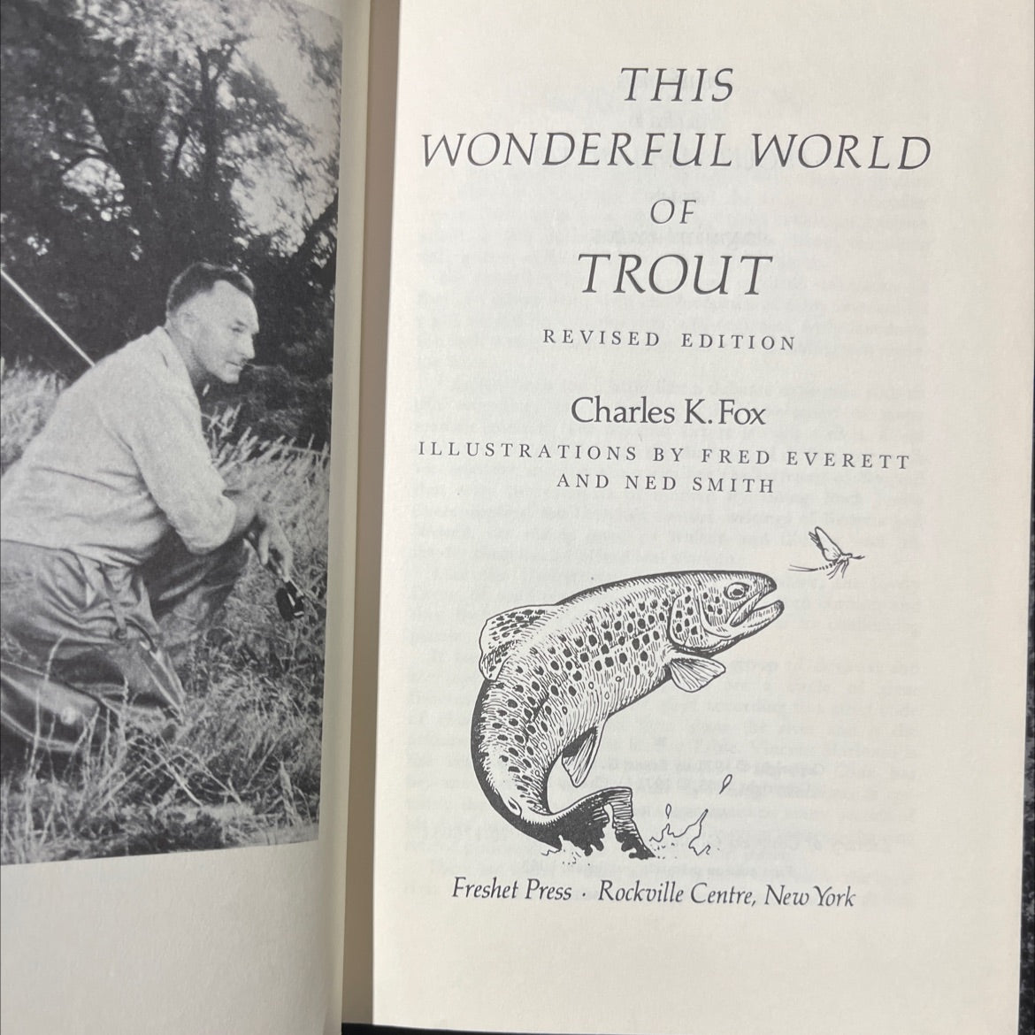 this wonderful world of trout revised edition book, by Charles K. Fox, 1971 Hardcover image 2