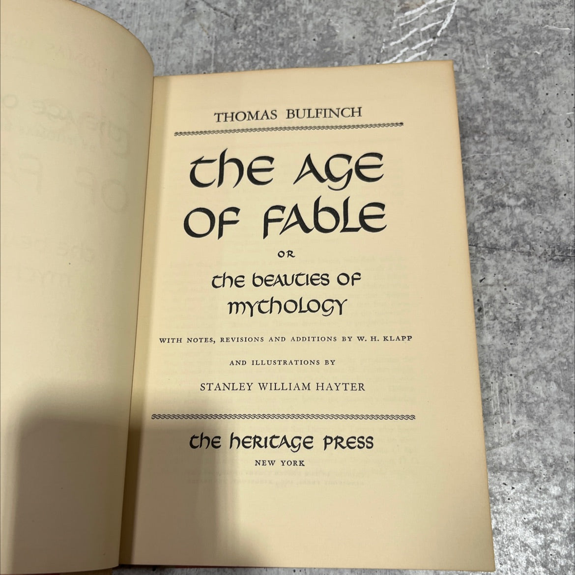 thomas bulfinch the age of fable or the beauties of mythology book, by thomas bulfinch, 1942 Hardcover image 2