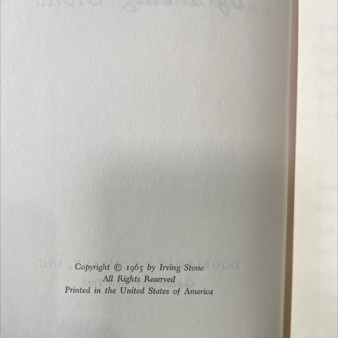 those who love book, by irving stone, 1965 Hardcover image 3